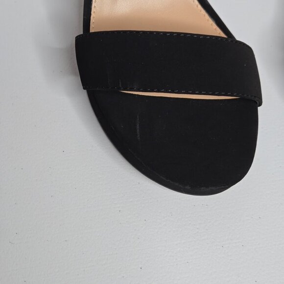 Steve Madden Entourage Black Ankle Strap Dress Block Heel Sandal Shoes Sz 9.5 - Picture 12 of 12